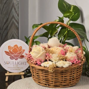 Ivory Bloom Basket